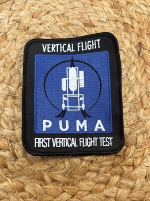 PUMA First Vertical Flight Test VTOL PATCH Rare Vtg Sew On 4  Logo 2008