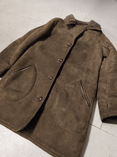 Vintage Baily's Of Glastonbury Genuine Sheepskin Coat Made In England Size 14 - Picture 2 of 7