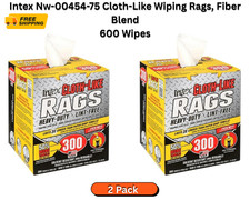 Cloth-Like Rags in a Box 600 Towels, 10"x11" Heavy-Duty Trapos Tipo Tela