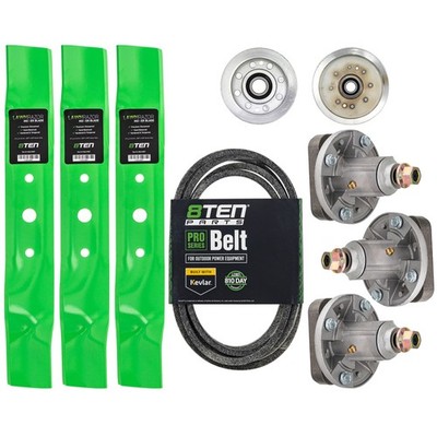 Deck Kit Blade Spindle Belt Spindle Idler for John Deere L120 1642HS 48 Inch