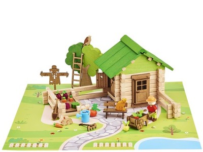 - House and His Garden - 135 Pieces - Building Game in Cardboard Case - Ages 5 and Up...