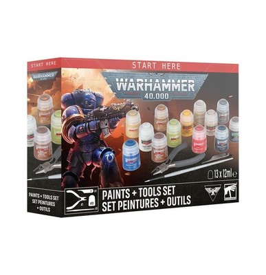 Warhammer 40k: Paint + Tools Set 11th Edition