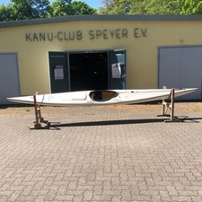 Eskimokayak Pietsch/Habel ,mit Spritzdecke und Bootswagen, dichte  Gepäcklucke 