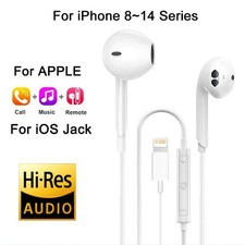 Original Apple iPhone Wired Earphones Lightning 3.5mm Headphones iOS 11-16