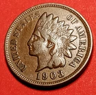 💠 1903 INDIAN HEAD Cent, VF