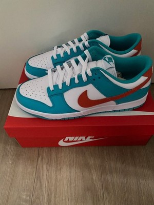 Nike Dunk Low Retro ''Miami Dolphins'' Dusty Cactus Schuhe Sneaker 45 / 11 Neu