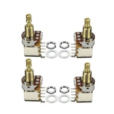 2 A250K + 2 B250K Guitar Push-Push Copper Potentiometer Tone Audio Long Shaft