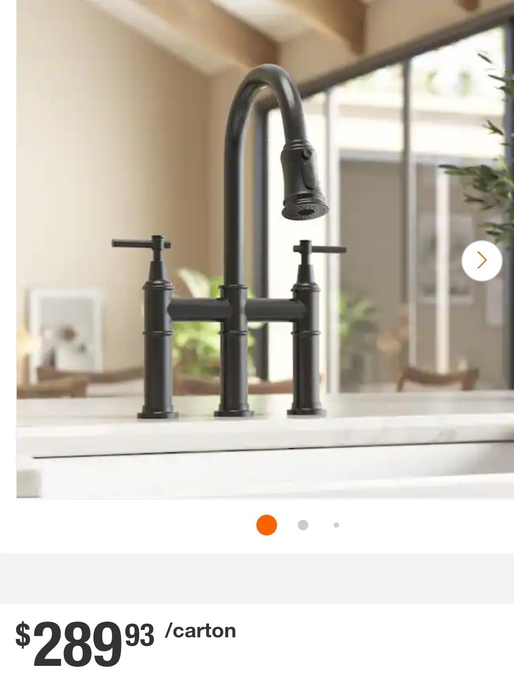 Bridge Double Handle Brass Gooseneck Pull Down Sprayer Kitchen Faucet Matte Blac