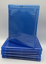 5 x Viva Elite 4-Disc 14mm wide Premium Bluray Replacement Case - LIKE NEW