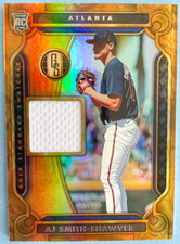 2023 Panini Chronicles Gold Standard Swatches #GSS-AS AJ Smith-Shawver RC