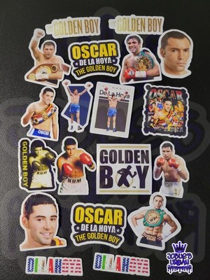 19 pcs Stickers: Oscar De La Hoya Glossy Stickers