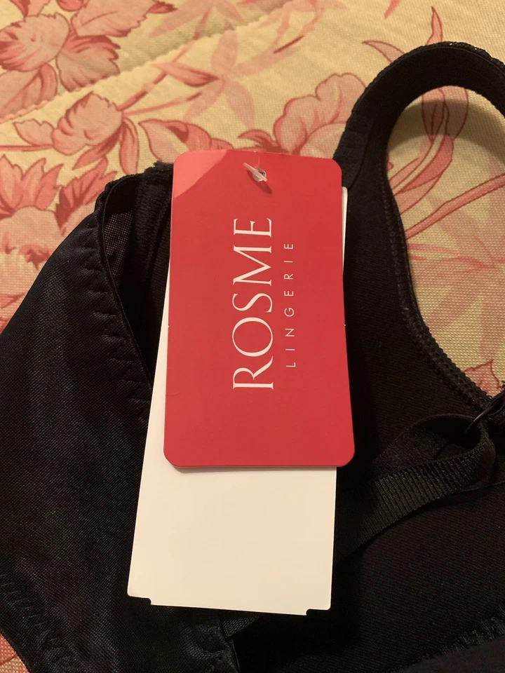 Sujetador Rosme Lencería Negro Balconette Talla 38DD Modelo 860-2 Gran Colección Nuevo Foto 3 de 4