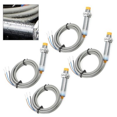 4 Stück für 12mm Induktive Näherungssensoren LJ12A3 Serie 4 mm Metalldetektion