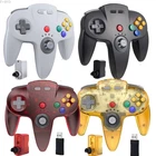 Wireless N64 Controller Gamepad & Adapter with Rumble Pak for Nintendo 64 System
