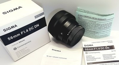 SIGMA CONTEMPORARY 56mm F1.4 DC DN Luxury Japan CAMERA LENS BRAND NEW w/Manual!