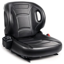 SEATIN Universal Forklift Seat W/Switch,Retractable Safety Belt fits Black