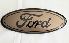 1pcc Ford Black Brown Emblem Oval 9 Inch Logo Grille Tailgate Badge 2004-16