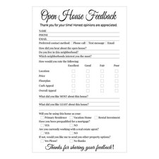 Open House Signs Real Estate Agent Realtor Supplies Guest Registry 150 PCS