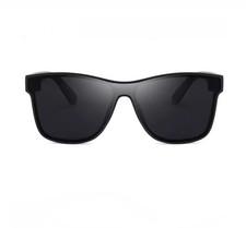 Black Square Sunglasses Men Women Oversized Retro Fashion Shades UV400