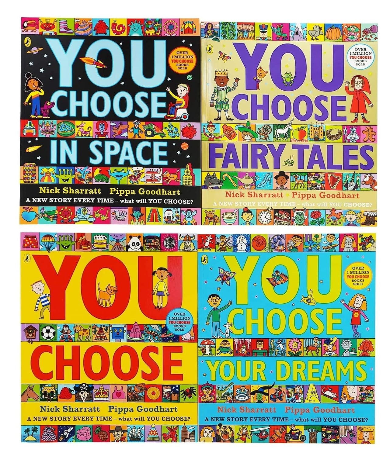 You Choose Series 4 Books Children's Collection Set by Pippa Goodhart