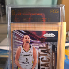 2025 Panini Prizm WNBA Paige Bueckers Fractal Parallel #13 Dallas Wings FCG 9.5