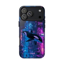 For iPhone / Galaxy / Pixel   Orca Killer Whale Underwater City Phone Case
