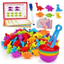 Counting Dinosaurs Montessori Toys for 3 4 5 Years Old Boys Girls Toddler