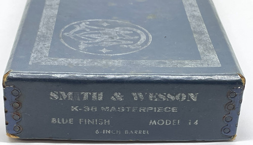 Smith & Wesson S&W Model 14-2 K-38 Masterpiece Factory Box 6" Blue