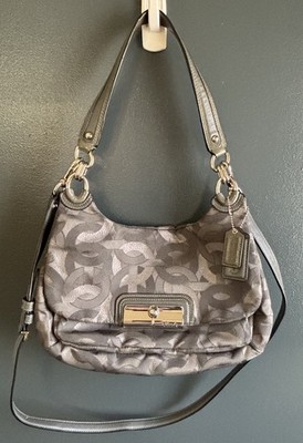 Coach Y2K Kristin Op Art Sateen Fabric Crossbody Shoulder Bag E1168-18281