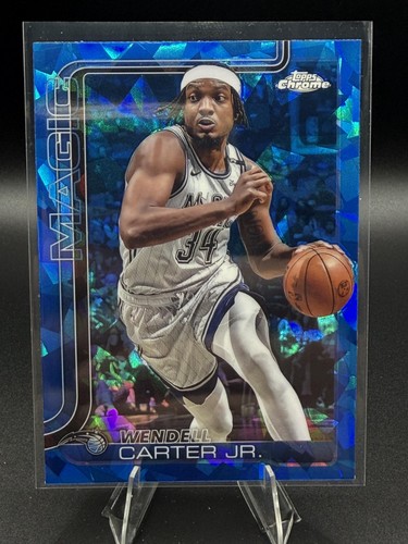 Wendell Carter Jr. – 2025-26 Topps Chrome Basketball Sapphire · Base Cards II #113 Wendell Carter Jr.