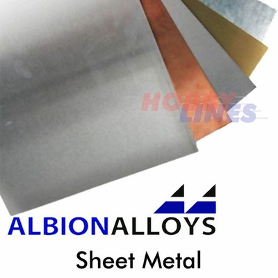 Blech 4x10'' ALBION LEGIERUNGEN Präzisionsmetall Modellwerkstoffe verschiedene Größen SM