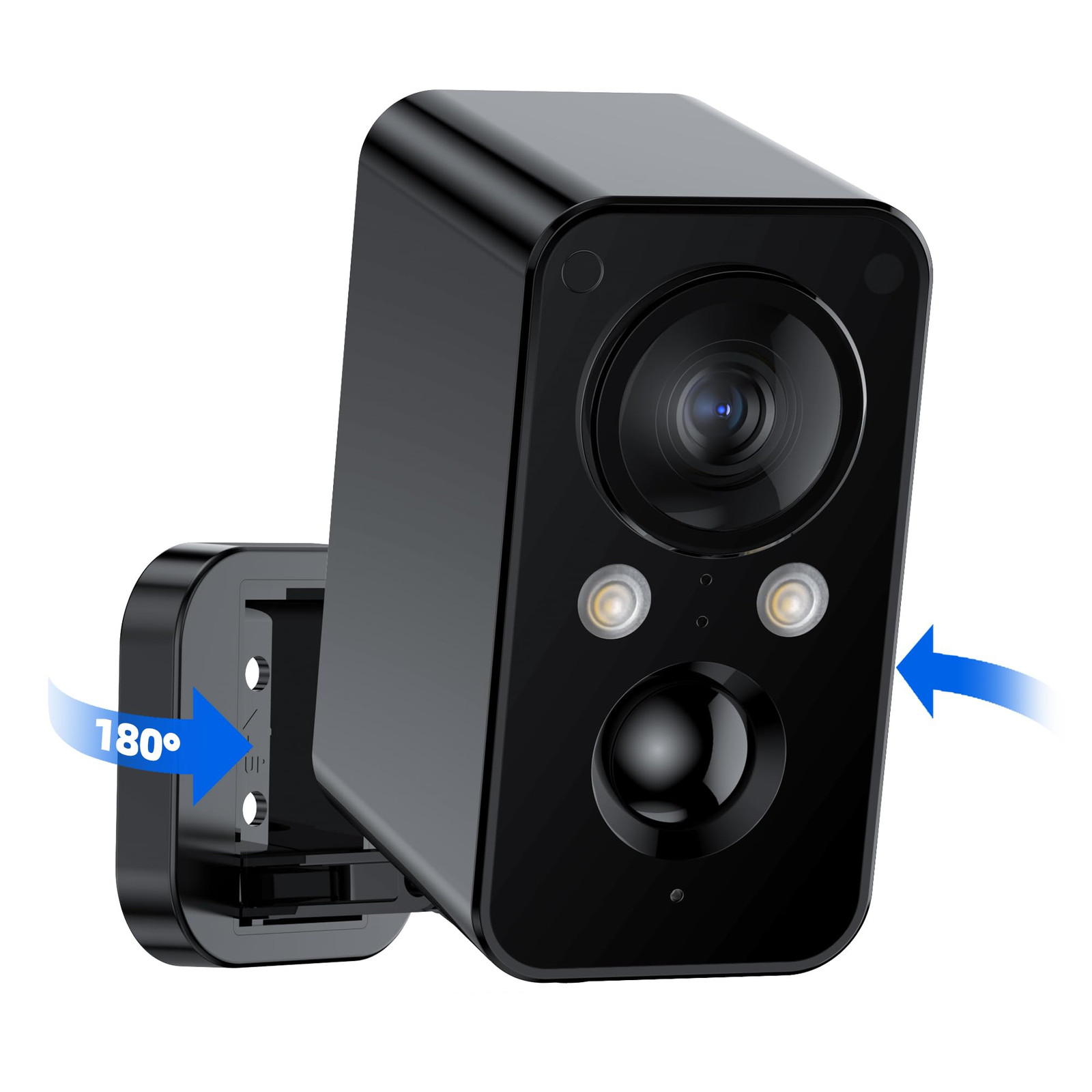 Security Cameras Wireless Outdoor Battery: 180° Horizontal Cameras for Home S...