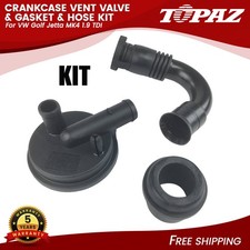 KIT de válvula de ventilación de cárter y junta y manguera de 3 piezas para VW Golf Jetta MK4 1.9 TDI