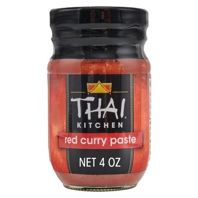 Thai Kitchen Red Curry Paste, Gluten Free, Vegan, 4 Ounce (Pack of 1), 