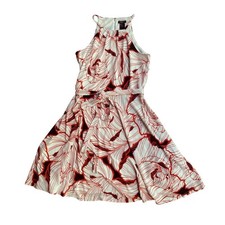 Ann Taylor Factory Dress Floral Print Sleeveless Size Small Petite