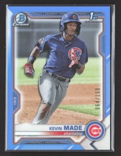 2021 Bowman Chrome Kevin Made #BCP-153 Blue Refractor 064/150