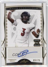 2022 Leaf Trinity Gold /75 Malik Cunningham #BA-MC1 Auto 13c1
