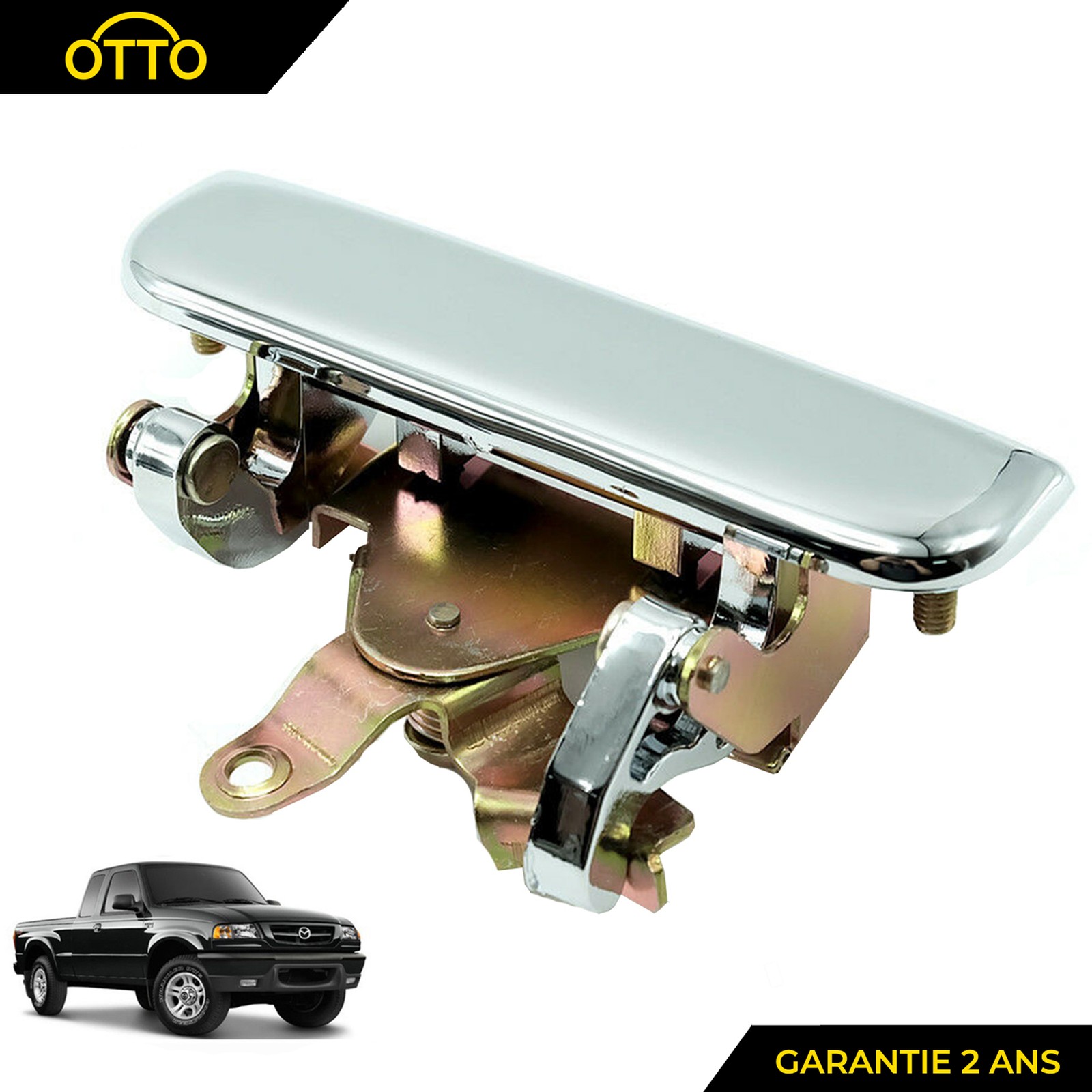 Poignée de coffre arrière pour Ford Ranger et Mazda B2500 de 1998 à 2006 en ABS noir