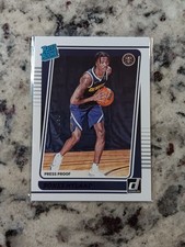 Bones Hyland 2021-22 Donruss #244 Purple Press Proof Rated Rookie /199 Nuggets