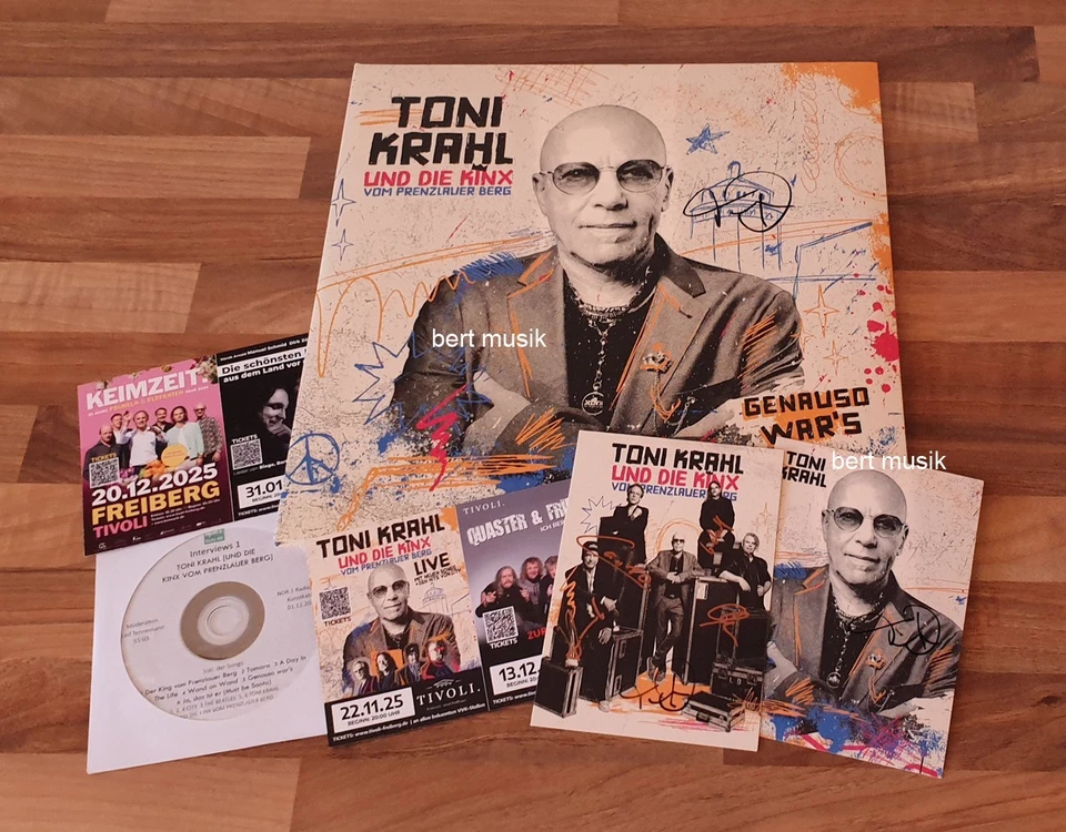 TONI KRAHL & KINX vom Prenzlauer Berg LP Genauso war's + AUTOGRAMMKARTEN 👑 CITY - Bild 2 von 4