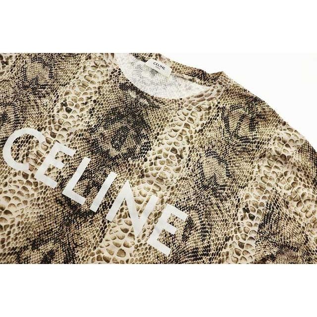 CELINE 22SS Serpent Python Print Logo Loose Tee X… - image 3