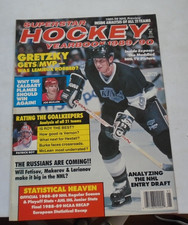 Superstar Hockey Yearbook 1989-90 Wayne Gretzky Cover 1985-86 Gretzky Gets MVP