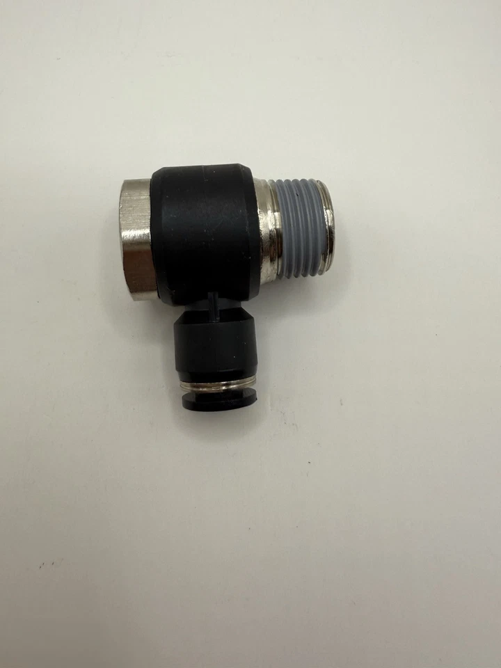 2PC 6mm G3/8 Pneumatic Elbow PH06-03 ISO228 Parallel 90° Push Connect 19mm Hex - Image 3 of 3