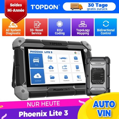 2026 NEW TOPDON Phoenix Lite3 Auto Diagnose Tablet CAN FD 35+ Spezialfunktionen