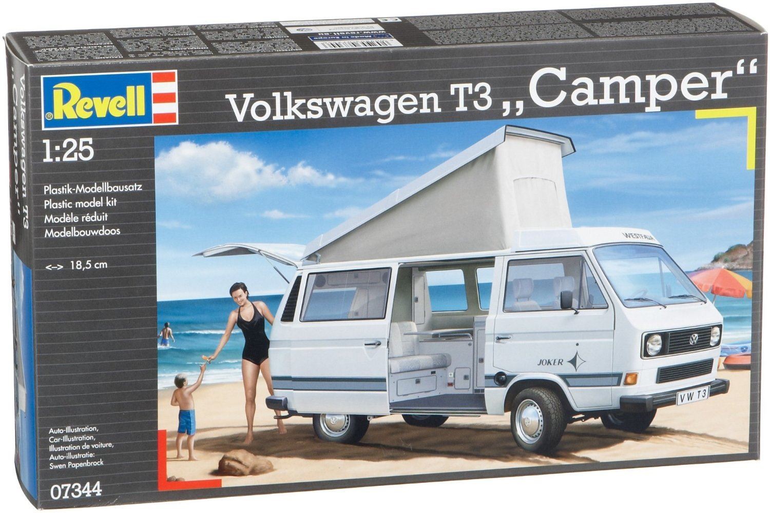 Revell - Volkswagen T3 ""Camper"" 1:25 - Model Kit -  07344