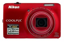 Nikon COOLPIX S6300 16MP Digital Camera 10x Zoom NIKKOR Lens Full HD 1080p CIB