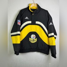 🖤💛 Chaqueta acolchada vintage Pittsburgh Steelers Apex One Pro Line - NFL 90s