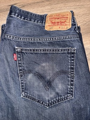 Levi's Men's Loose Fit Straight Leg Dark Wash Denim Jeans 33x32