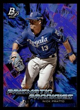 2018 Bowman Platinum Nick Pratto Prismatic Prodigies Purple #D /250!