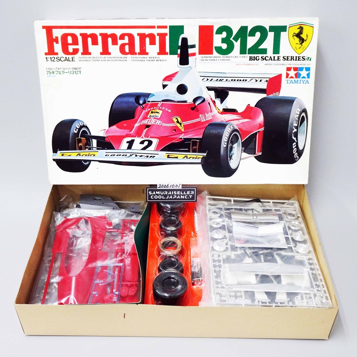 Tamiya 1/12 Ferrari 312T Big Scale Series F1 Vintage Plastic model